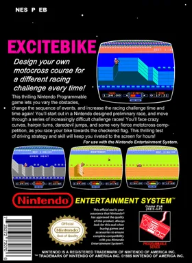 Excitebike (Japan, USA) (En) (GameCube Edition) box cover back